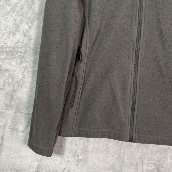 Columbia Gray Full Zip Soft Warm Fleece Zippered Pockets Size 1X - Picture 5 of 8